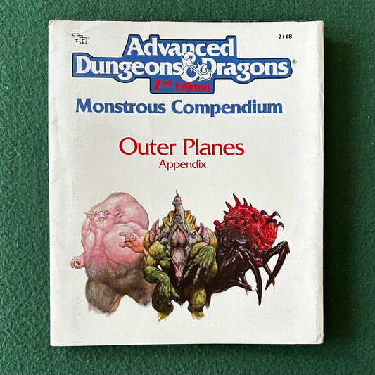 Vintage Advanced Dungeons & Dragons 2e Accessory: Monstrous Compendium: Outer Planes Appendix