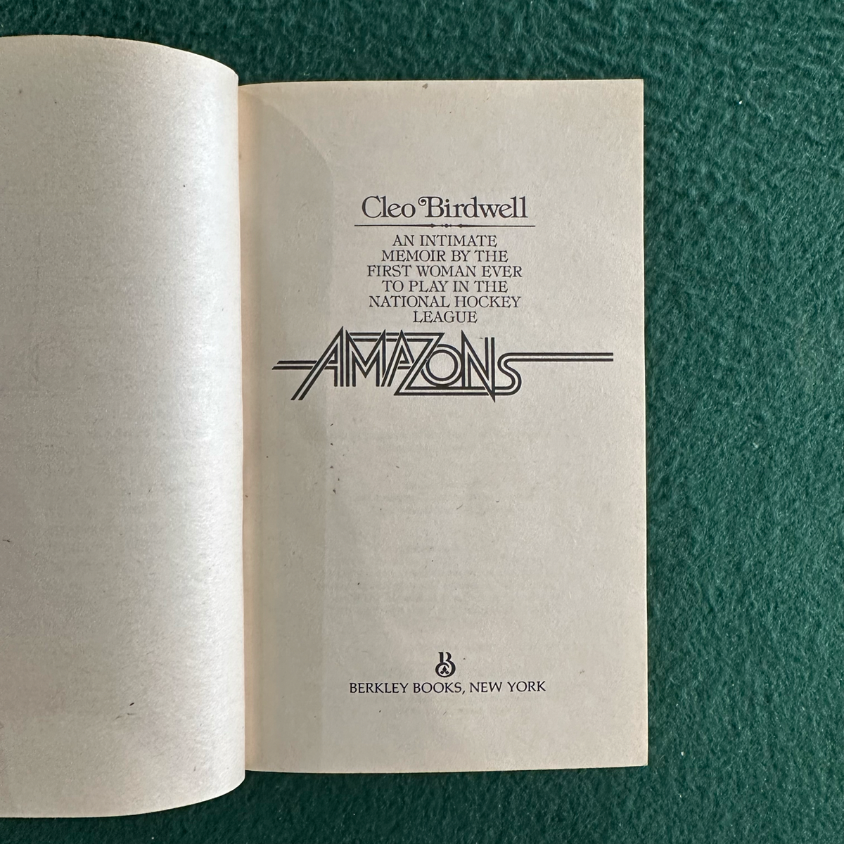 Vintage Fiction Paperback: Cleo Birdwell (Don Delillo) - Amazons