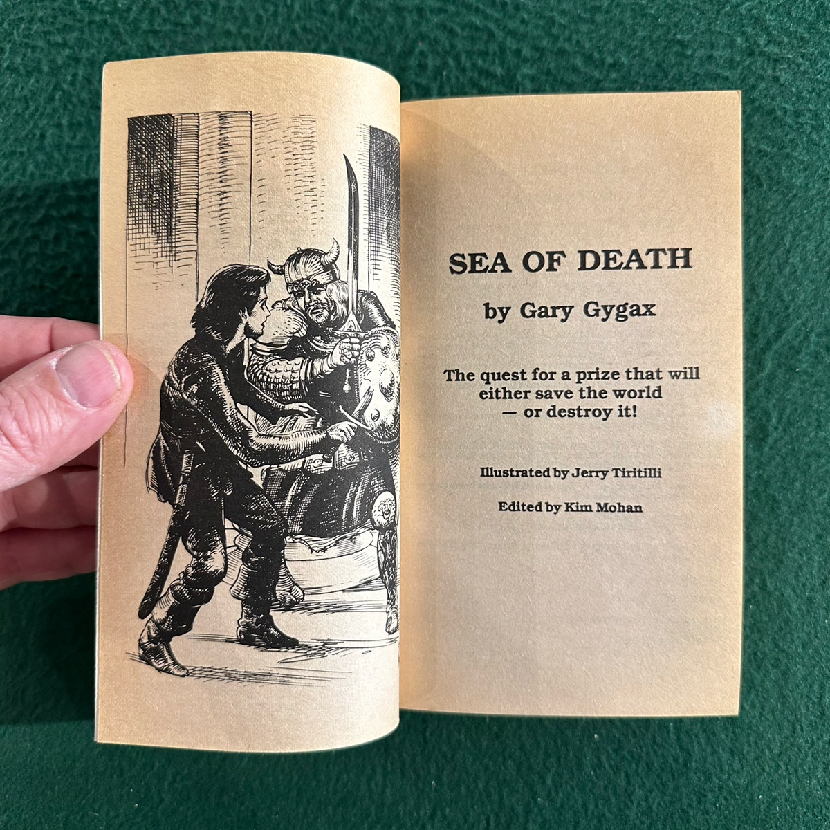 Vintage Fantasy Paperback: Gary Gygax - Gord the Rogue: Sea of Death FIRST PRINTING