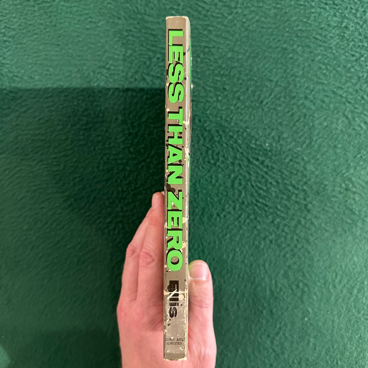 Vintage Fiction Paperback: Brett Easton Ellis - Less Than Zero FIRST PRINTING
