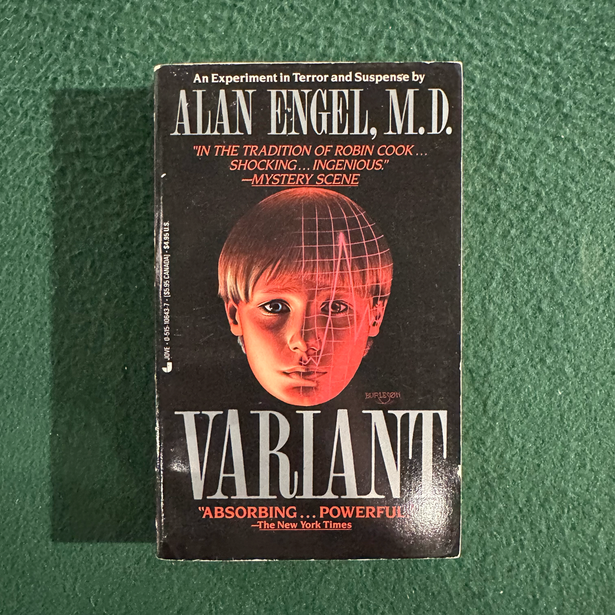 Vintage Horror Paperback: Alan Engel MD - Varient FIRST PRINTING