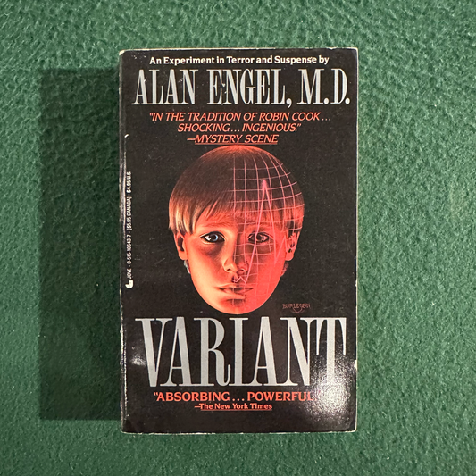 Vintage Horror Paperback: Alan Engel MD - Varient FIRST PRINTING