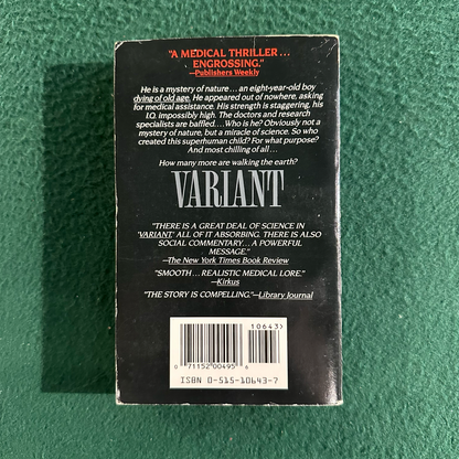 Vintage Horror Paperback: Alan Engel MD - Varient FIRST PRINTING