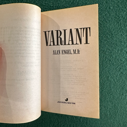 Vintage Horror Paperback: Alan Engel MD - Varient FIRST PRINTING