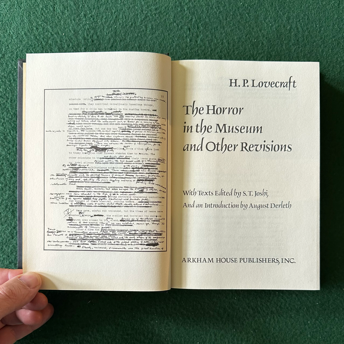 Vintage Horror Hardback: H P Lovecraft - The Horror at the Museum THIRD PRINTING