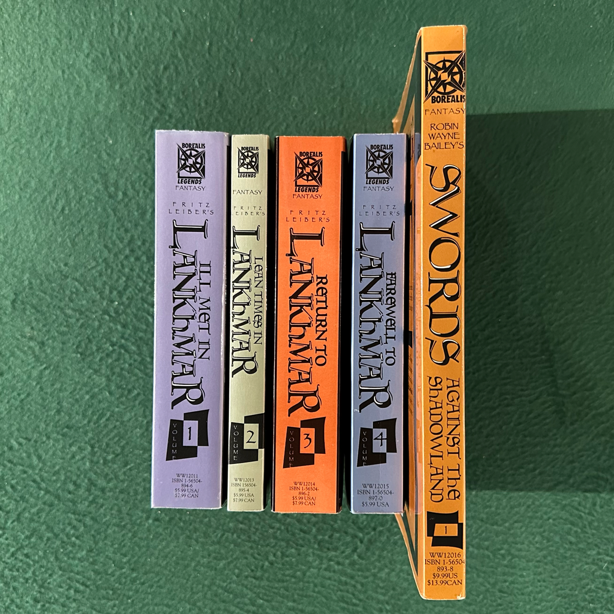 Vintage Fantasy Paperbacks: Fritz Leiber - Adventures of Fafhrd and The Gray Mouser Vols 1-4 with Swords Against the Shadowland, Mignola Covers