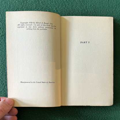 Vintage Fiction Hardback: D H Lawrence - The Man Who Died FIRST EDITION