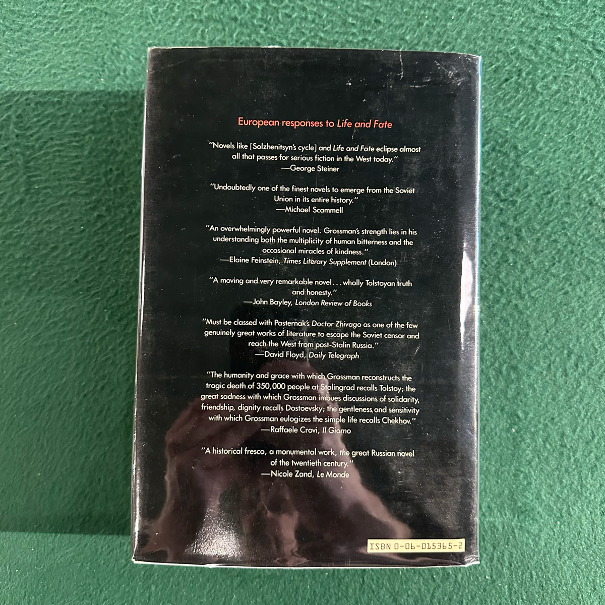 Vintage Fiction Hardback: Vasily Grossman - Life and Fate FIRST PRINTING