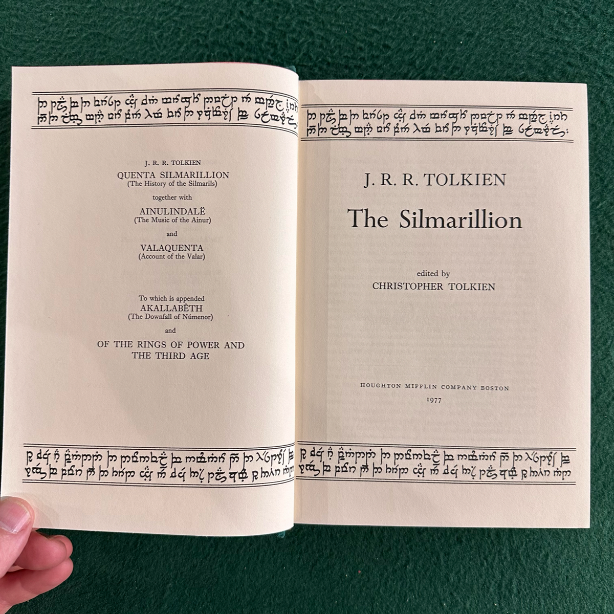 Vintage Fantasy Hardback: JRR Tolkien - The Silmarillion FIRST EDITION/PRINTING