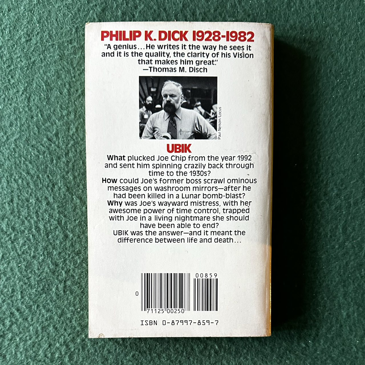 Vintage Sci-Fi Paperback: Philip K Dick - Ubik FIRST PRINTING