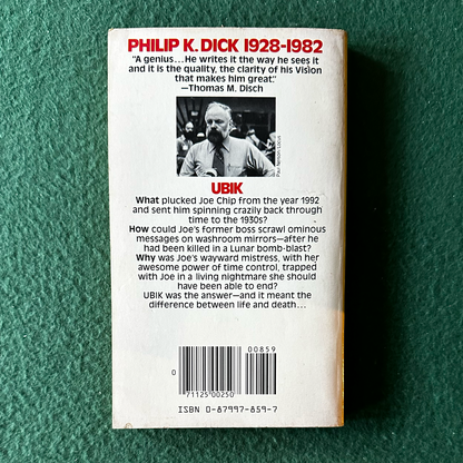Vintage Sci-Fi Paperback: Philip K Dick - Ubik FIRST PRINTING