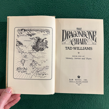 Vintage Fantasy Hardback: Tad Williams - The Dragonbone Chair FIRST EDITION