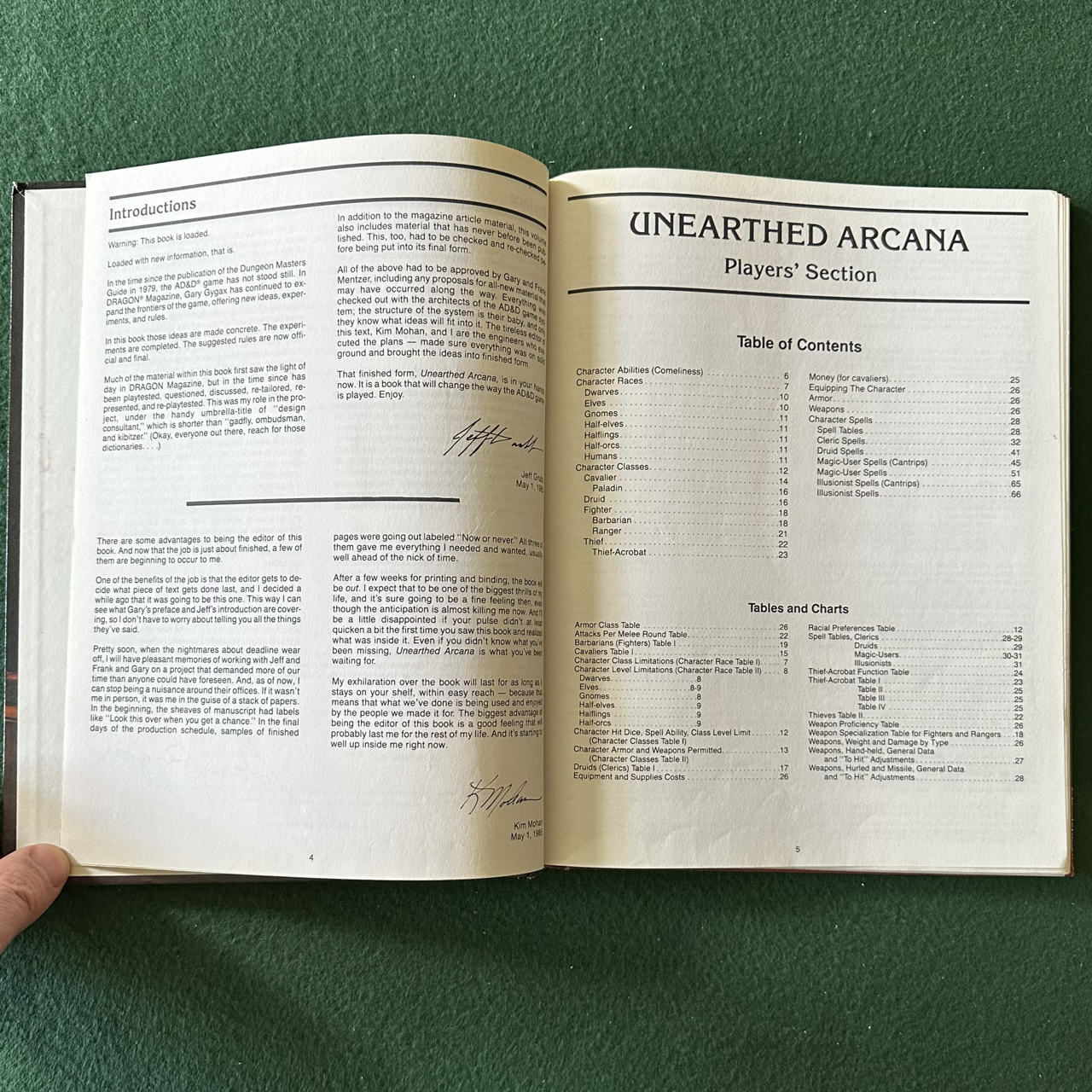 Vintage Advanced Dungeons & Dragons Accessory: Unearthed Arcana 1985