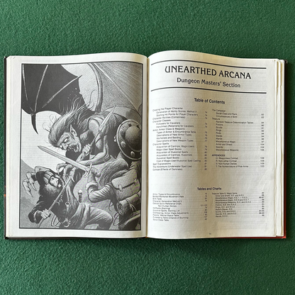 Vintage Advanced Dungeons & Dragons Accessory: Unearthed Arcana 1985