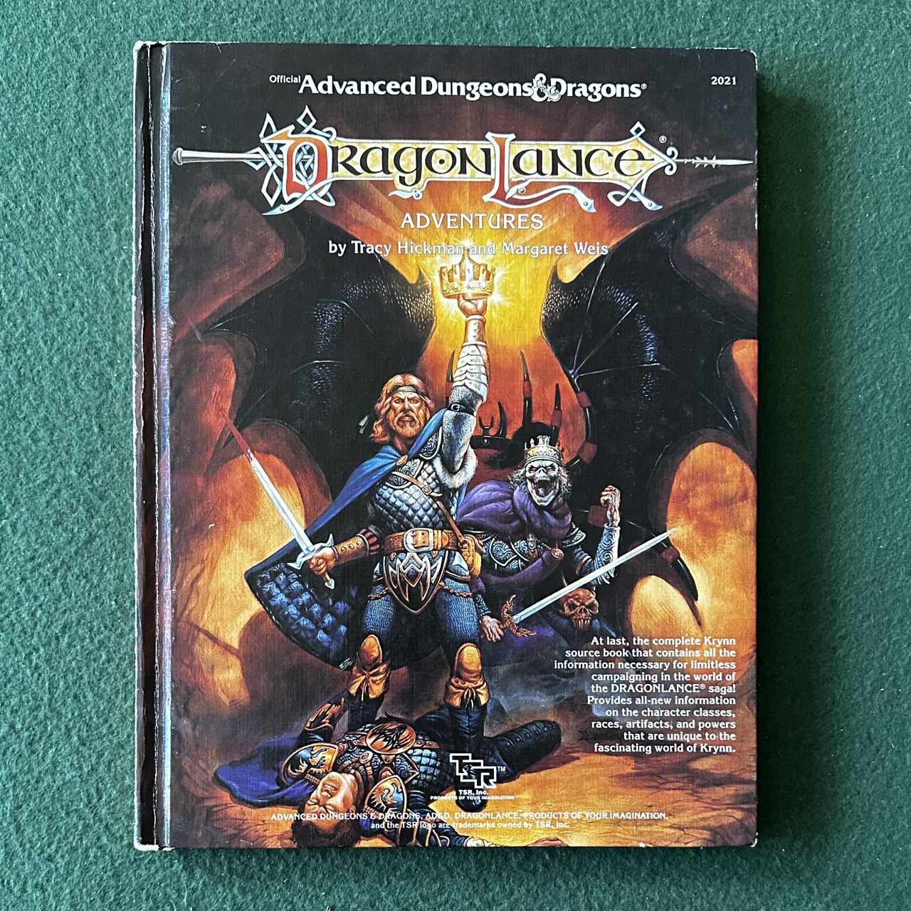 Vintage Advanced Dungeons & Dragons Accessory: Dragonlance Adventures 1987
