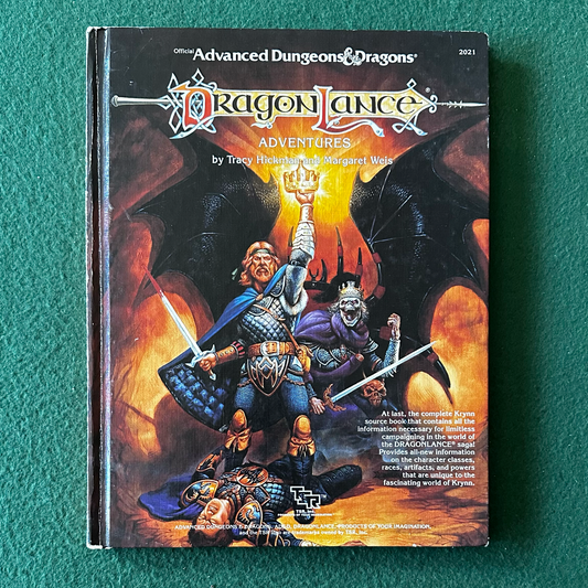 Vintage Advanced Dungeons & Dragons Accessory: Dragonlance Adventures 1987