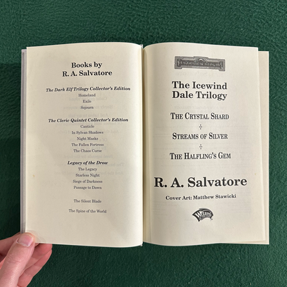 Vintage Fantasy Hardback: R A Salvatore - The Icewind Dale Trilogy Omnibus SIGNED FIRST PRINTING