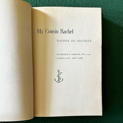 Vintage Fiction Hardback: Daphne du Maurier - My Cousin Rachel