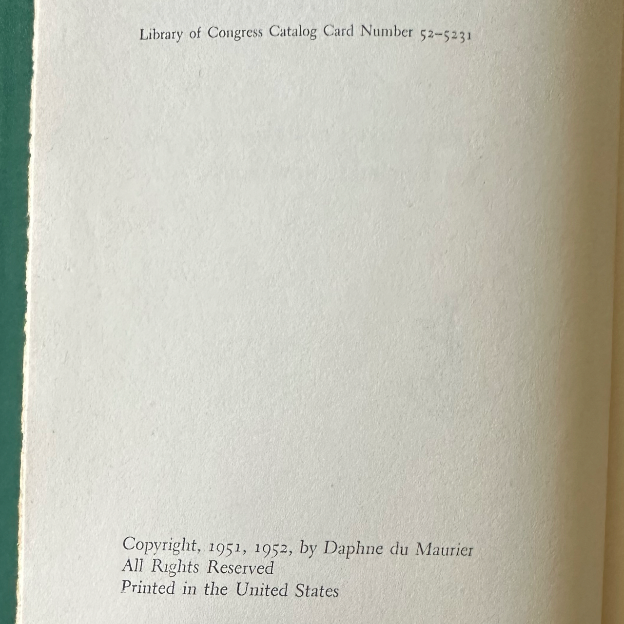 Vintage Fiction Hardback: Daphne du Maurier - My Cousin Rachel