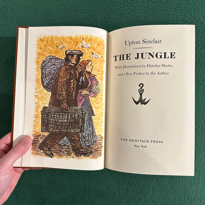 Vintage Fiction Hardback: Upton Sinclair - The Jungle HERITAGE PRESS