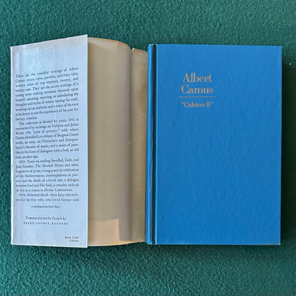Vintage Fiction Hardback: Albert Camus - Cahiers II: Youthful Writings BCE