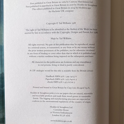 Fantasy Hardback: Tad Williams - Memory, Sorrow and Thorn, 4 Vol Broken Binding First Reprints