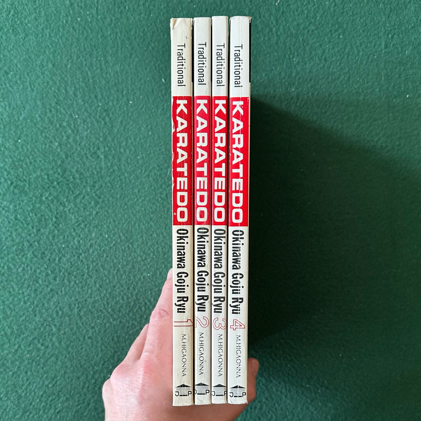 Vintage Non-Fiction Paperbacks: Morio Higaonna - Traditional Karatedo Okinawan Goju-Ryu, Books 1-4 FIRST PRINTS