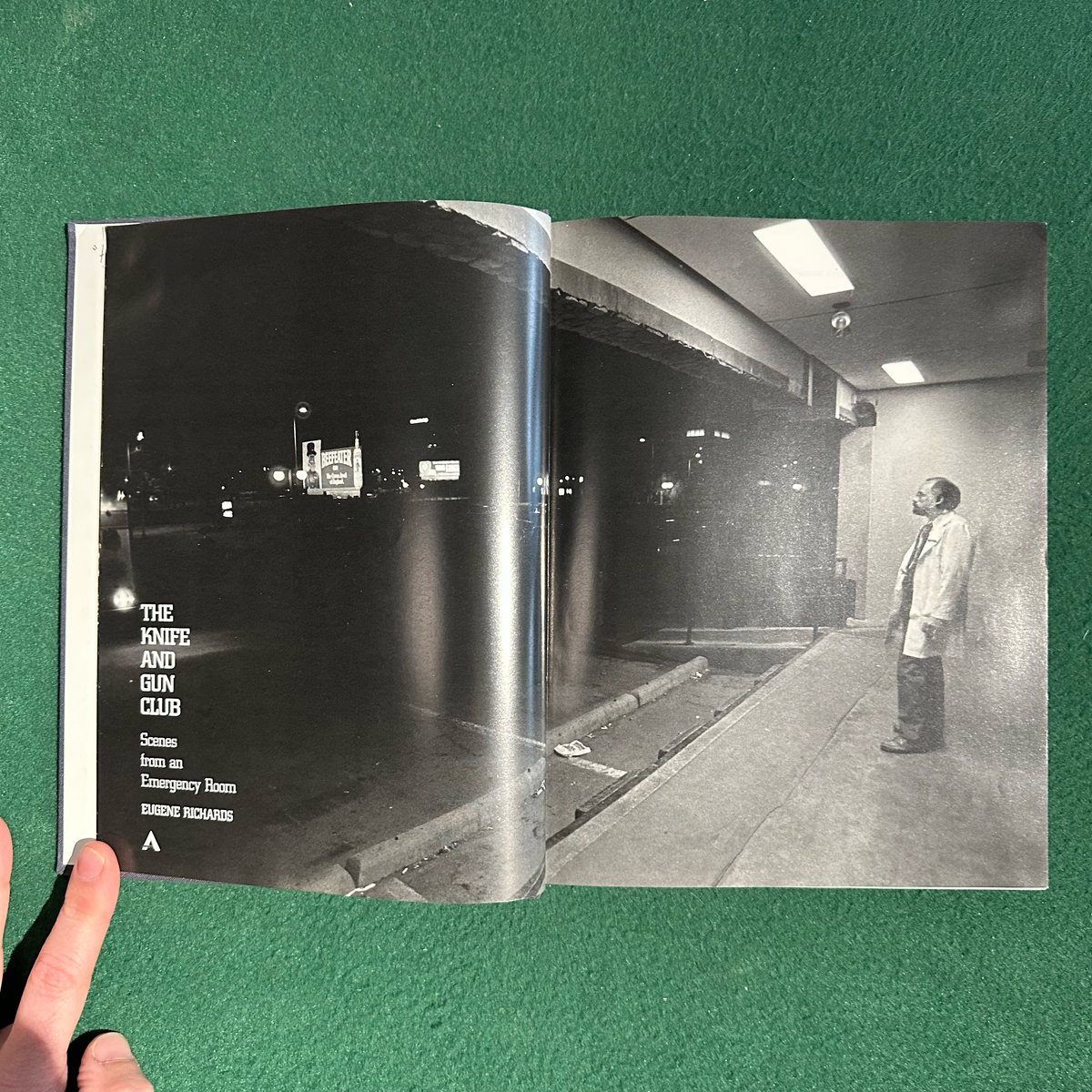 Vintage Non-Fiction Hardback: Eugene Richards - The Knife and Gun Club: Scenes From An Emergency Room FIRST PRINTING