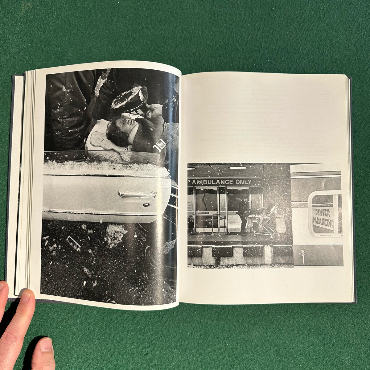 Vintage Non-Fiction Hardback: Eugene Richards - The Knife and Gun Club: Scenes From An Emergency Room FIRST PRINTING