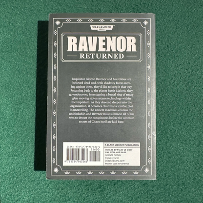 Sci-Fi Paperback: Dan Abnett - Warhammer 40k, Ravenor, Returned FIRST PRINTING