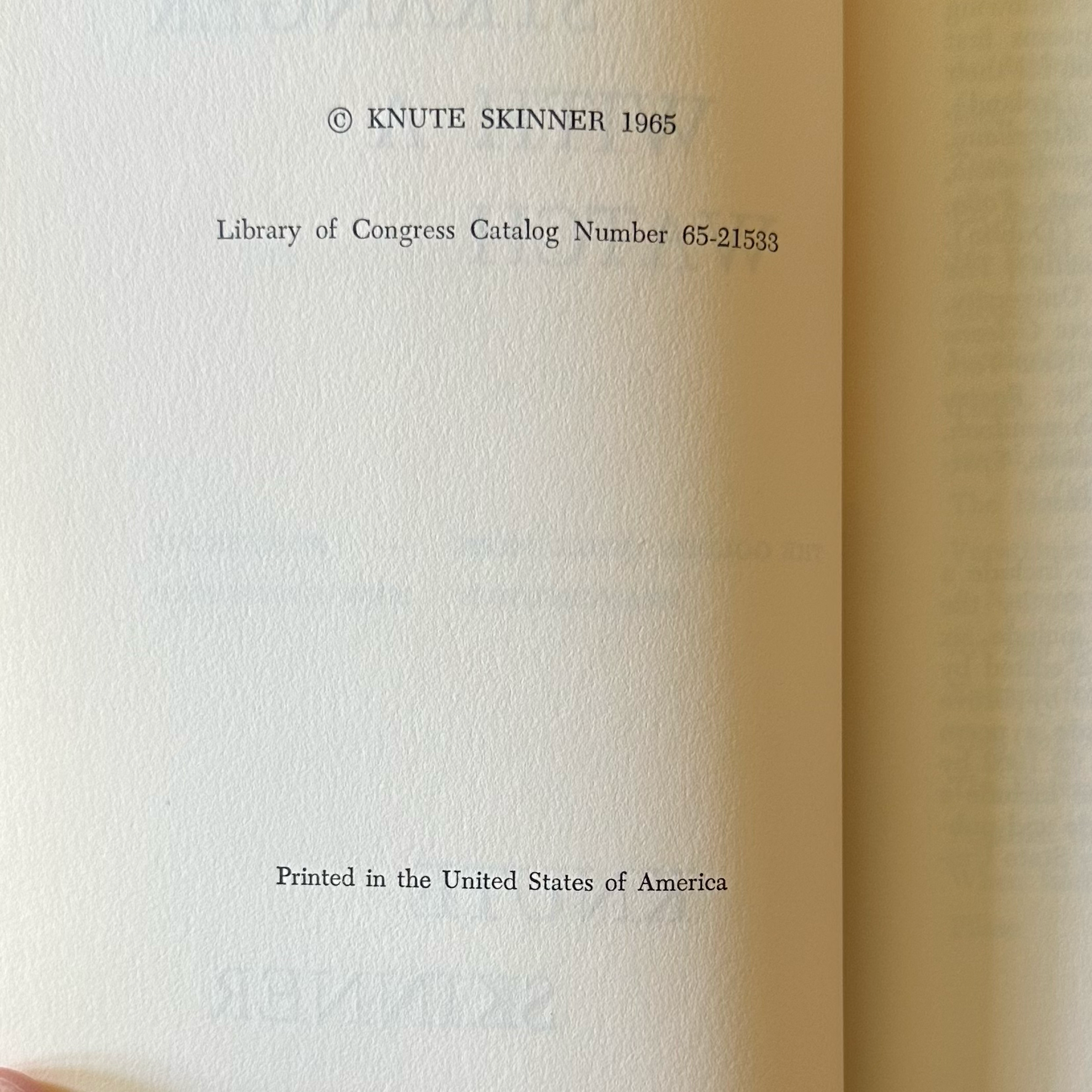 Vintage Poetry Hardback: Knute Skinner - Stranger with a Watch SIGNED FIRST EDITION