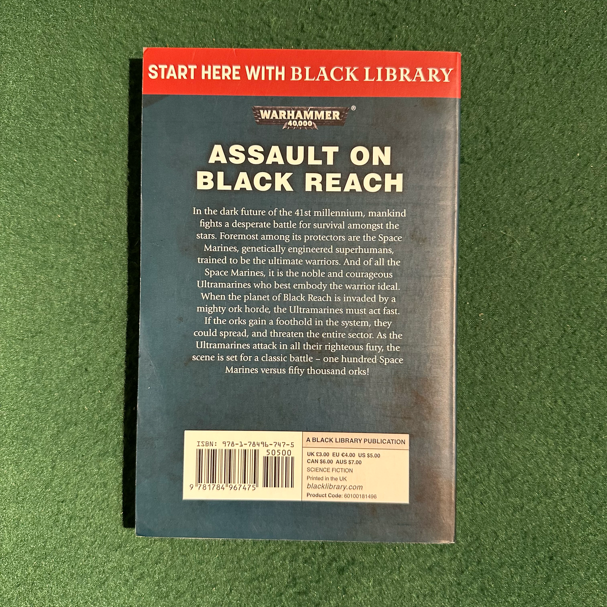 Sci-Fi Paperback: Nick Kyme - Warhammer 40k, Assault on Black Reach FIRST PRINTING