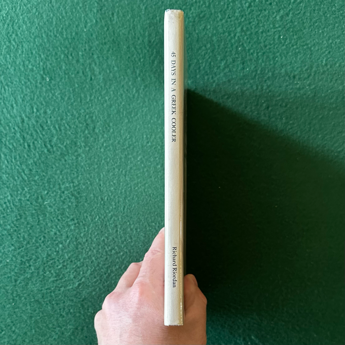 Vintage Poetry Hardback: Richard Riordan - 45 Days in a Greek Cooler FIRST EDITION