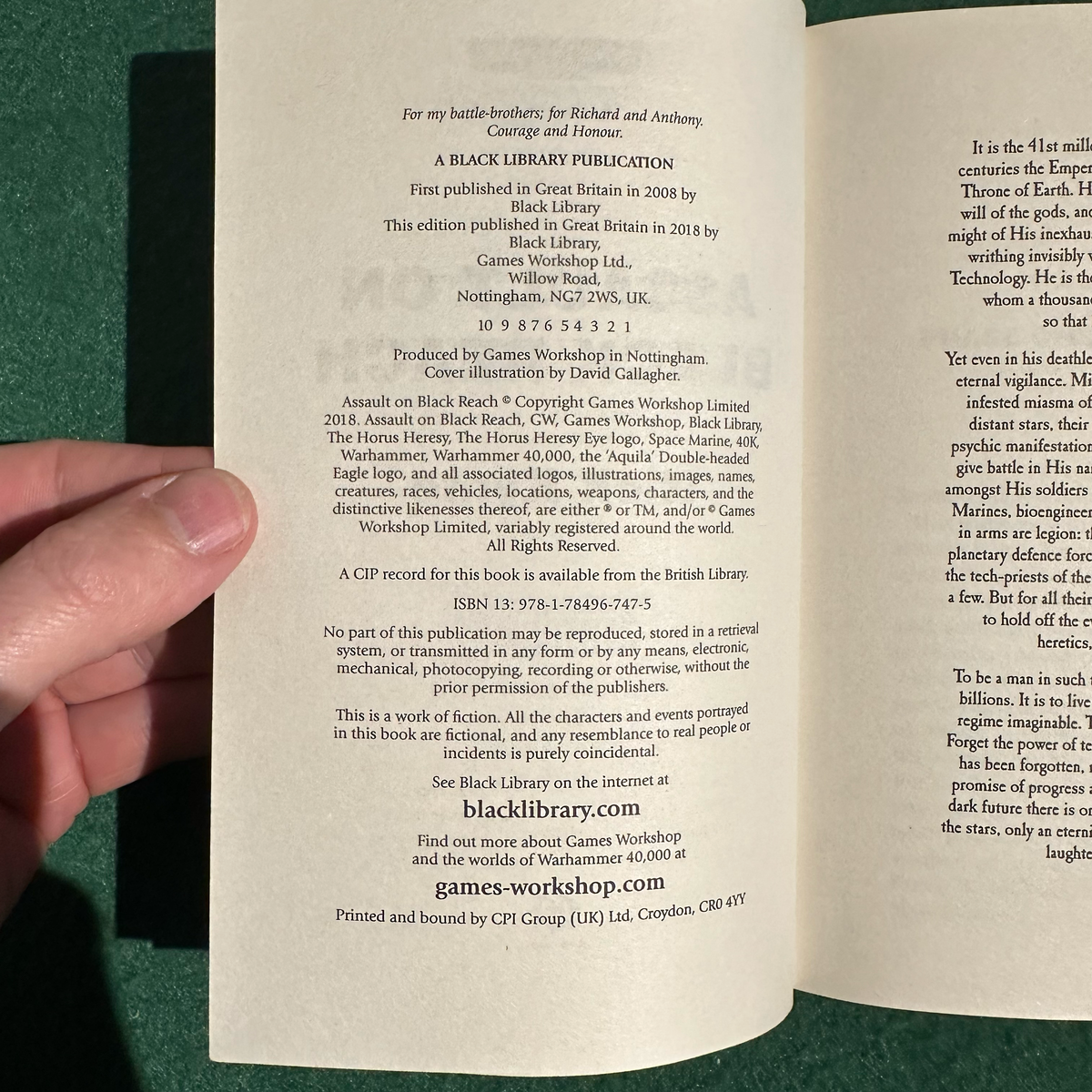 Sci-Fi Paperback: Nick Kyme - Warhammer 40k, Assault on Black Reach FIRST PRINTING