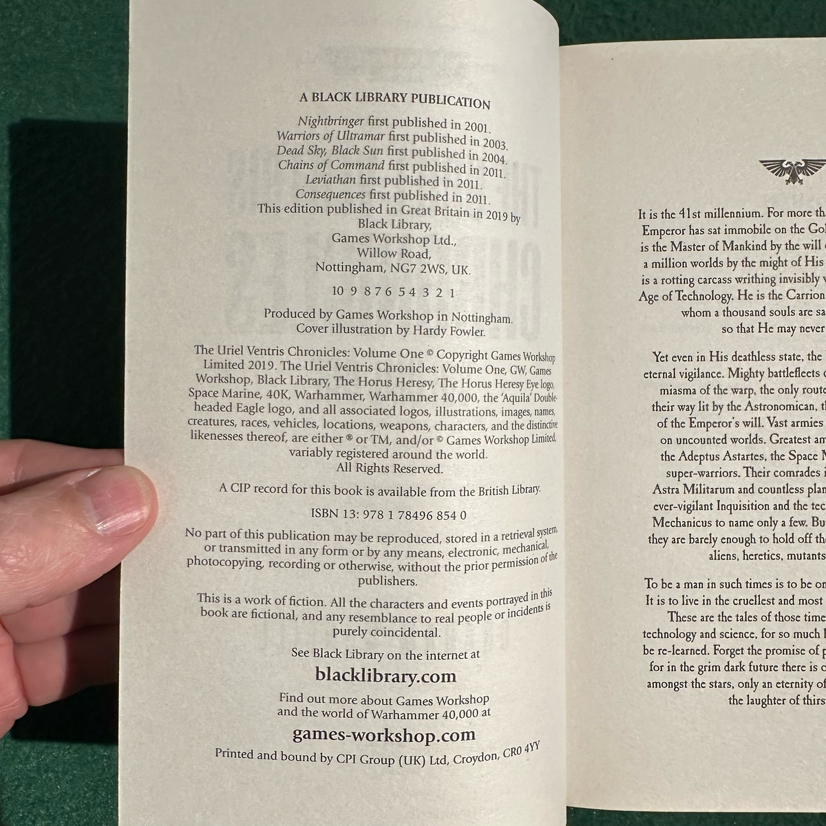Sci-Fi Paperback: Graham McNeill - Warhammer 40k, The Uriel Ventris Chronicles, Volume One FIRST PRINTING