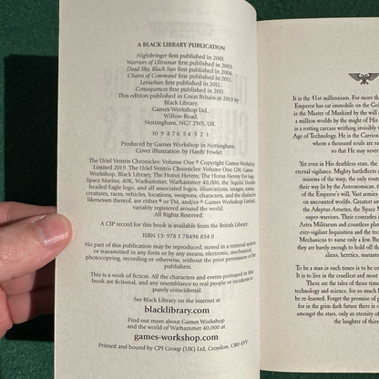 Sci-Fi Paperback: Graham McNeill - Warhammer 40k, The Uriel Ventris Chronicles, Volume One FIRST PRINTING