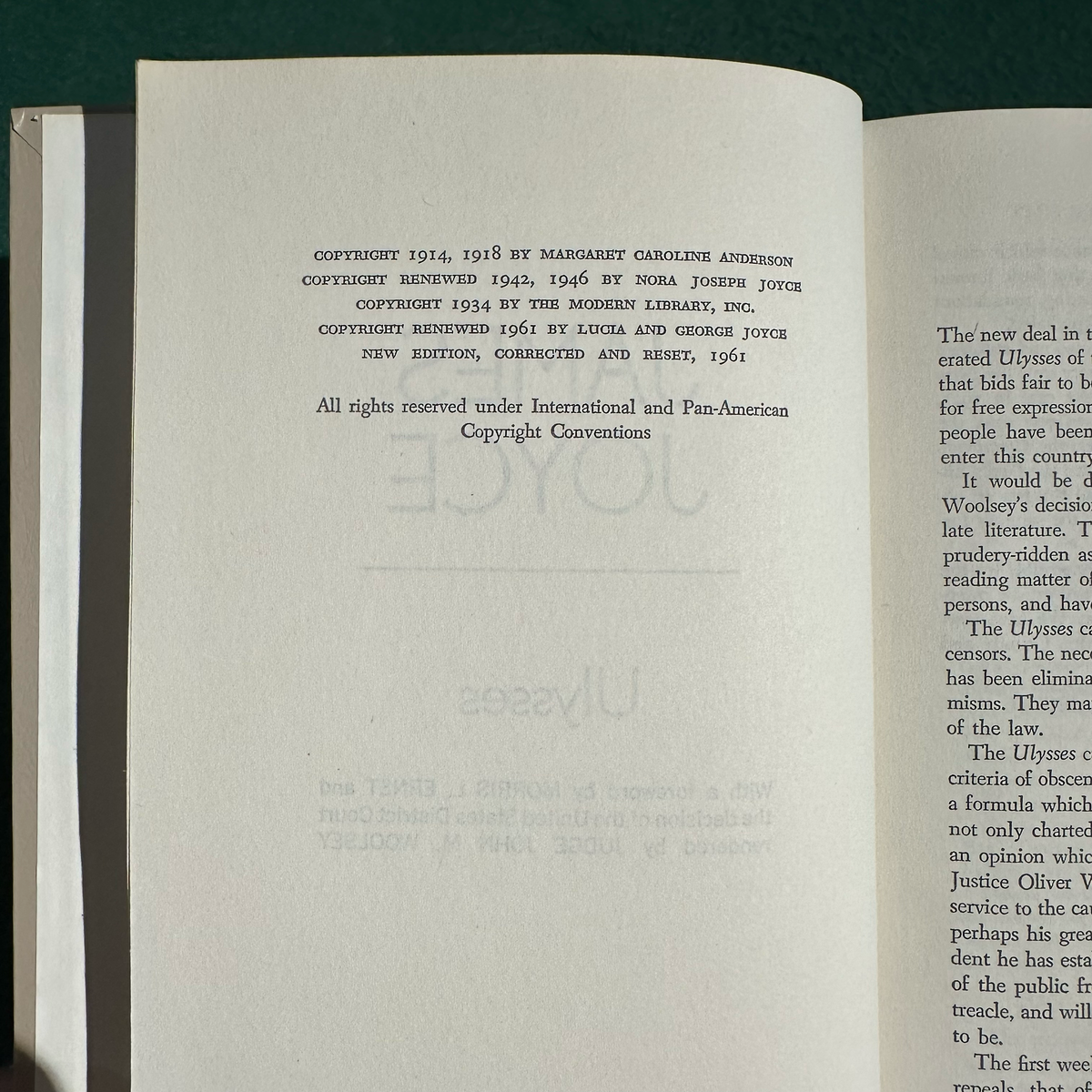 Vintage Fiction Hardbacks: James Joyce - Ulysses, Finnegans Wake, Dubliners, A Portrait of the Artist as a Young Man BCEs