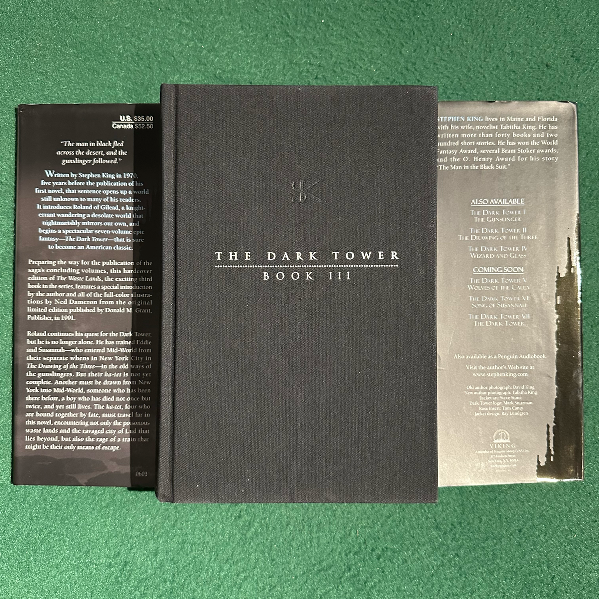 Vintage Fantasy Hardback: Stephen King - The Waste Lands, The Dark Tower III FIRST PRINTING