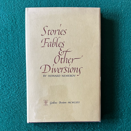 Vintage Poetry Hardback: Howard Nemerov - Stories, Fables and Other Diversions FIRST EDITION