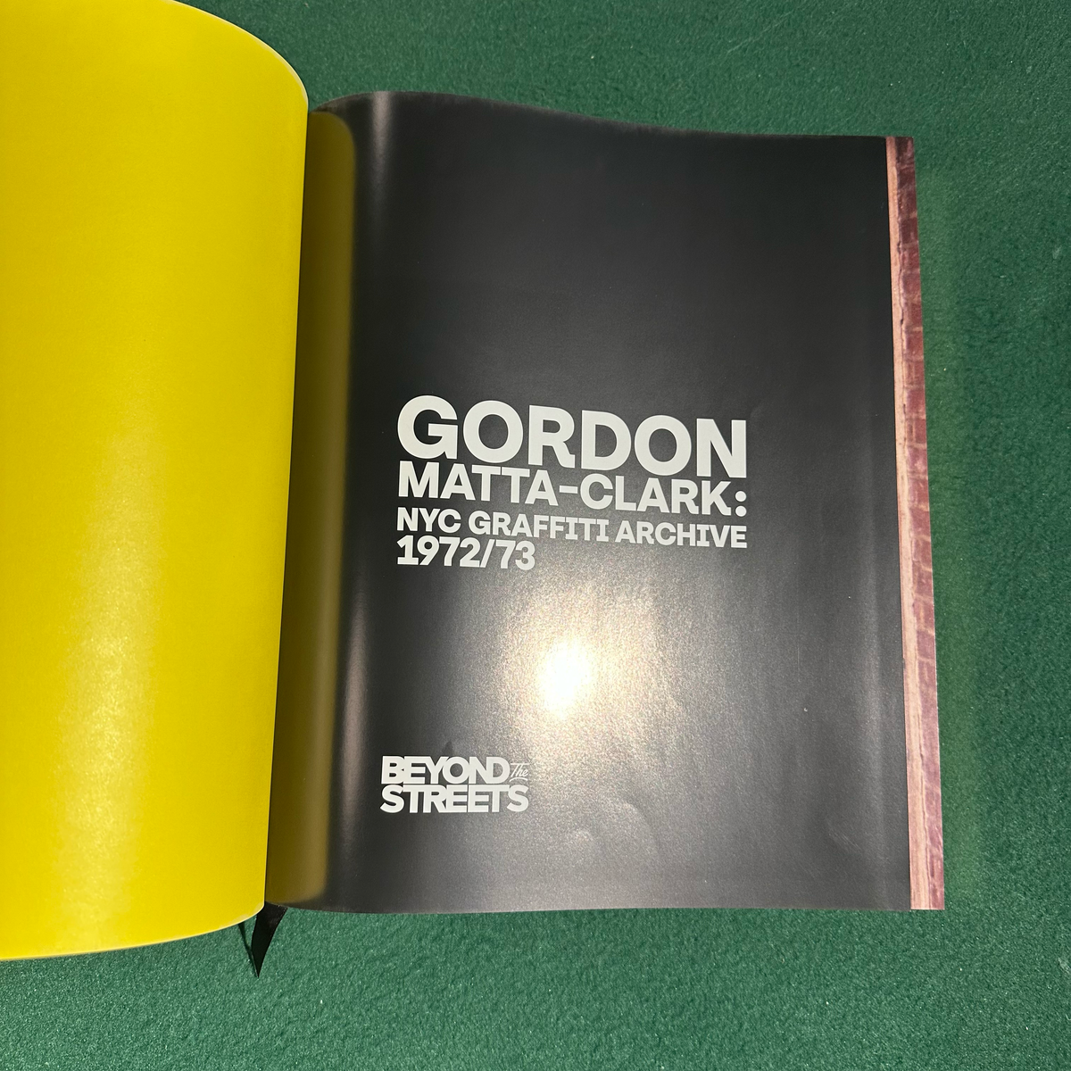 Art Hardback: Gordon Matta-Clark: NYC Graffiti Archive 1972/73 LIMITED FIRST EDITION