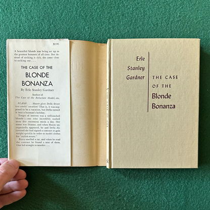 Vintage Fiction Hardback: Erle Stanley Gardner - Perry Mason in The Case of the Blonde Bonanza 1963
