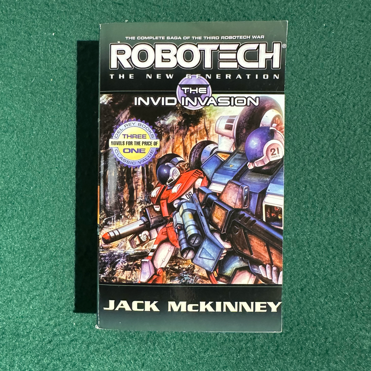 Sci-Fi Paperback: Jack McKinney - Robotech, The New Generation: The Invid Invasion FIRST PRINTING