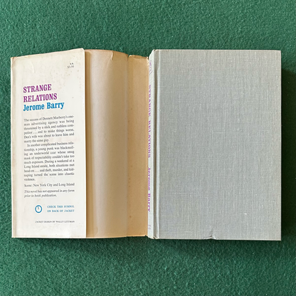 Vintage Fiction Hardback: Jerome Barry - Strange Relations FIRST EDITION