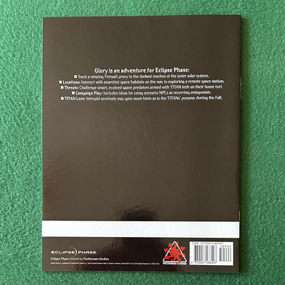 TTRPG Paperback: Eclipse Phase - Glory