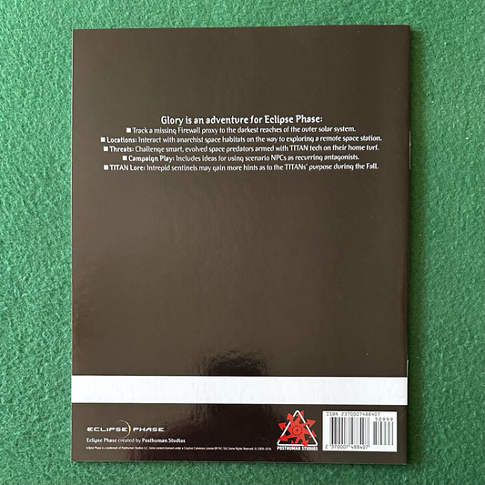 TTRPG Paperback: Eclipse Phase - Glory