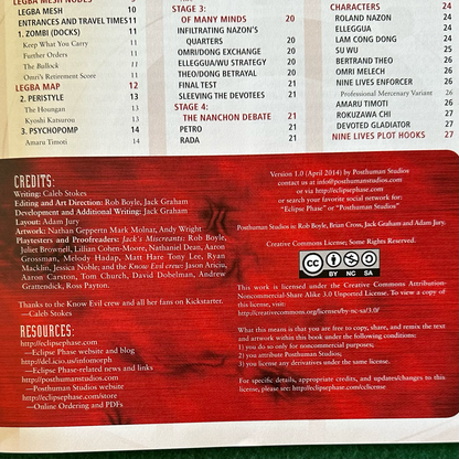 TTRPG Paperback: Eclipse Phase - The Devotees FIRST PRINTING