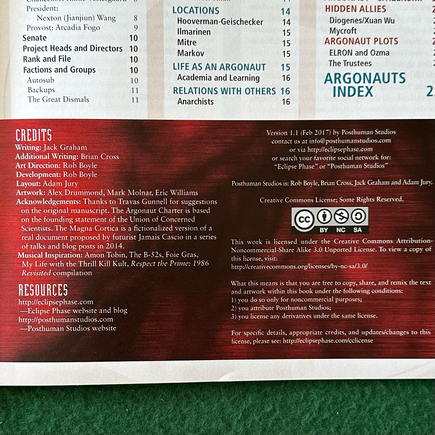TTRPG Paperback: Eclipse Phase - Argonauts