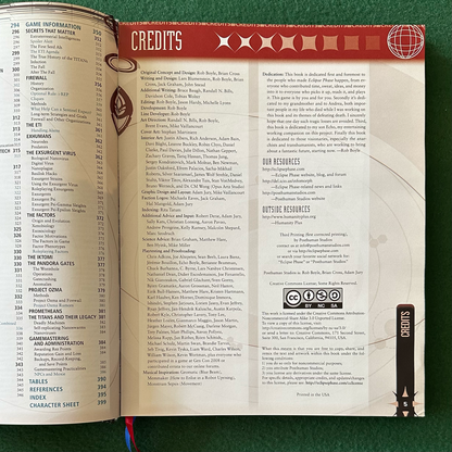 TTRPG Hardback: Eclipse Phase Core Book THIRD PRINTING