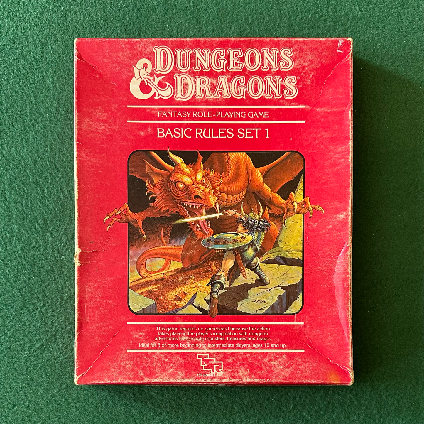 Vintage Dungeons & Dragons Box Set: Basic Rules Set 1 FIRST PRINTING W/ DICE