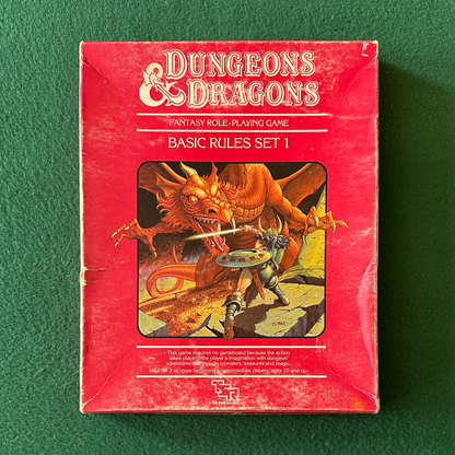 Vintage Dungeons & Dragons Box Set: Basic Rules Set 1 FIRST PRINTING W/ DICE